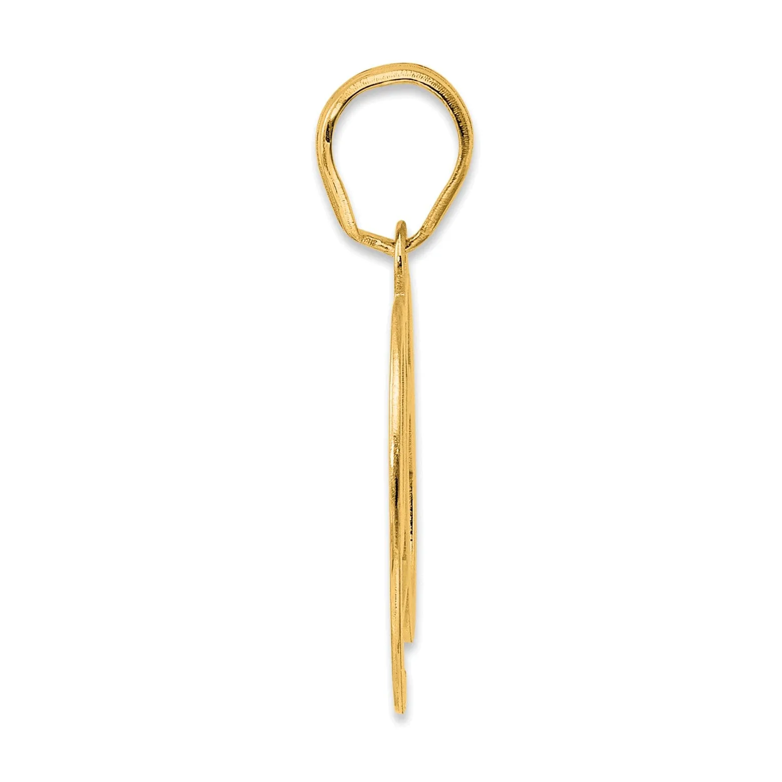 14k Yellow Gold Polished Finish Number 69 Charm Pendant