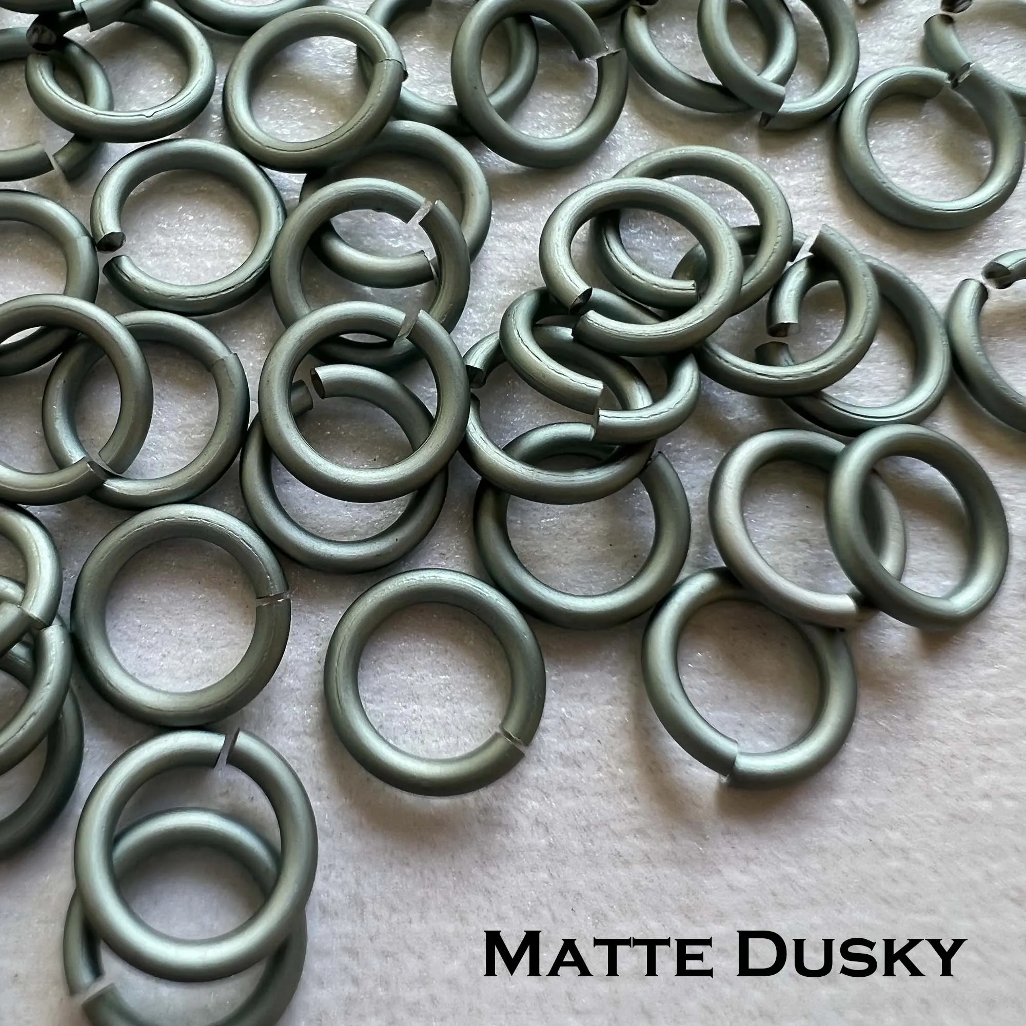 18g 3/16" Jump Rings Matte (SWG) ID: 5mm - choose color & quantity