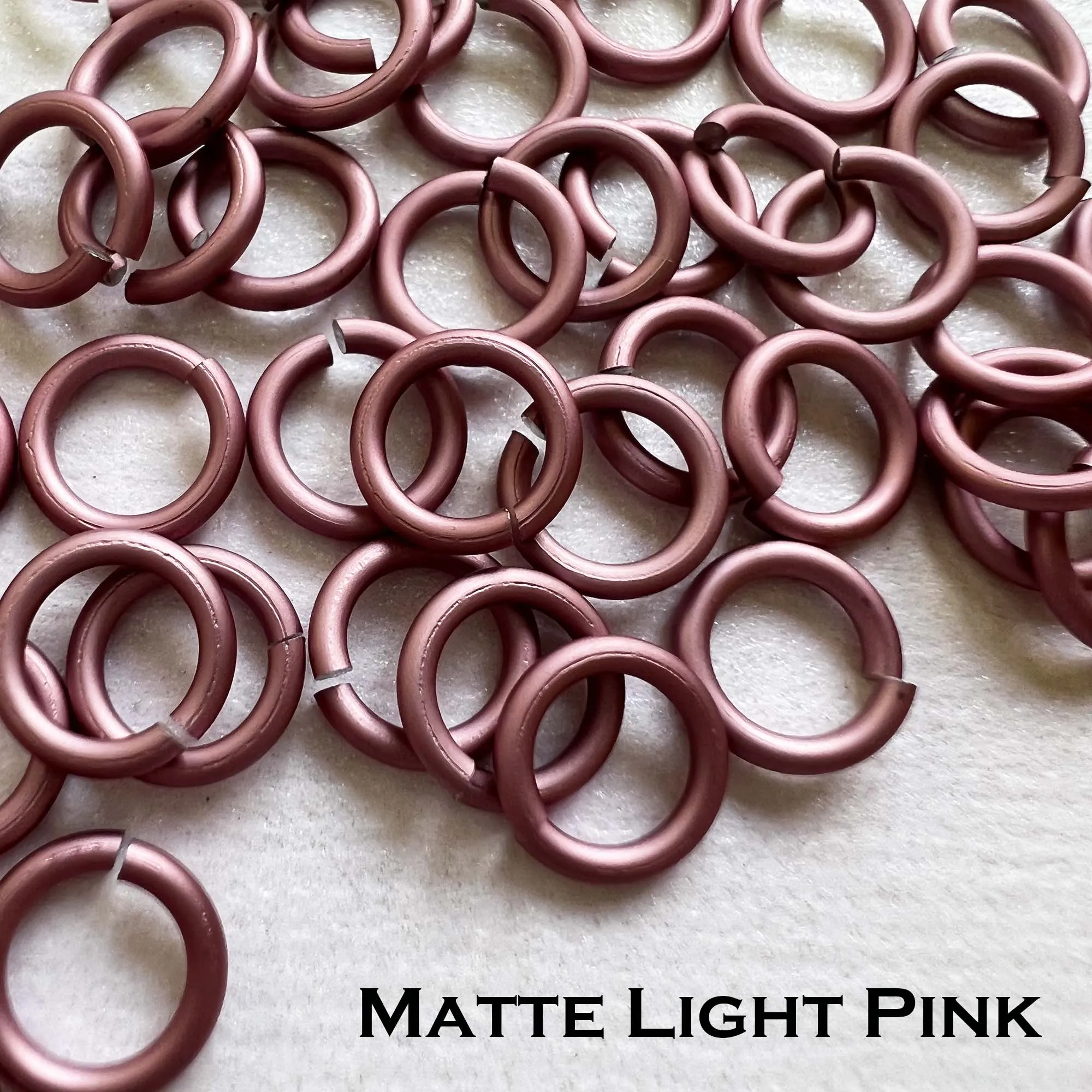 18g 3/16" Jump Rings Matte (SWG) ID: 5mm - choose color & quantity