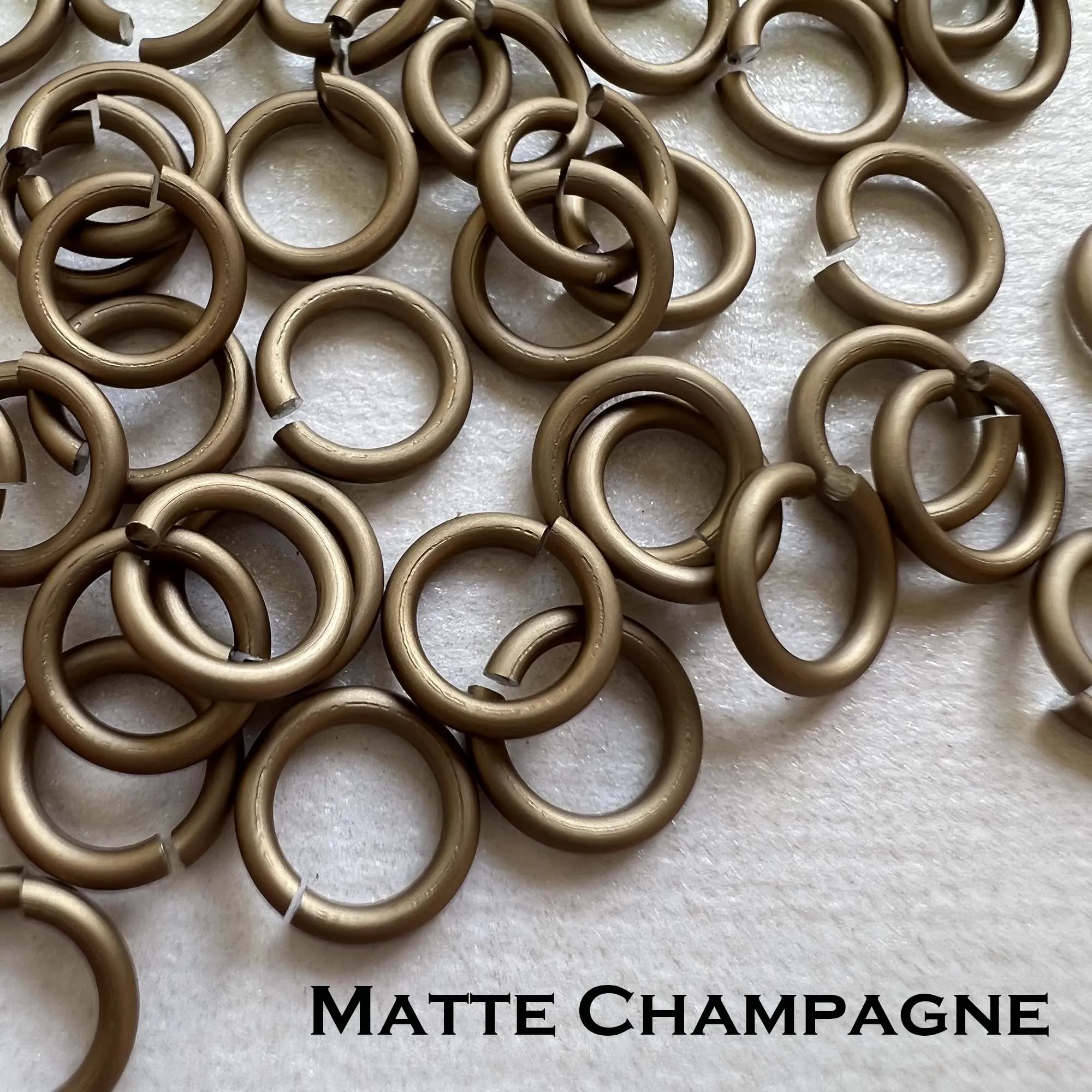 18g 3/16" Jump Rings Matte (SWG) ID: 5mm - choose color & quantity