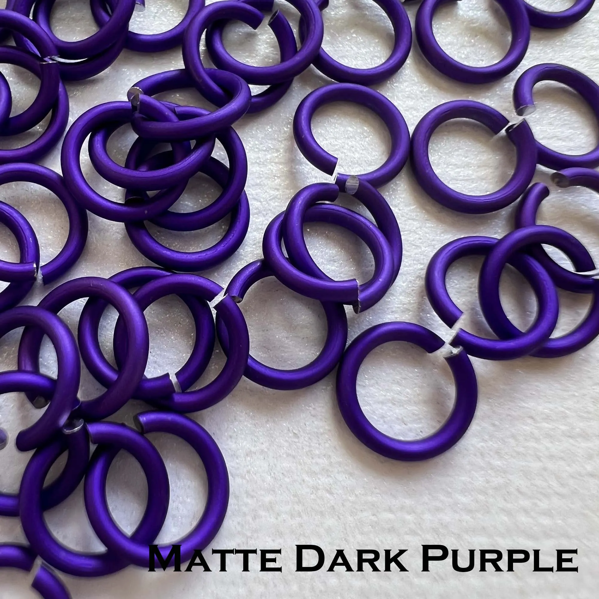18g 3/16" Jump Rings Matte (SWG) ID: 5mm - choose color & quantity
