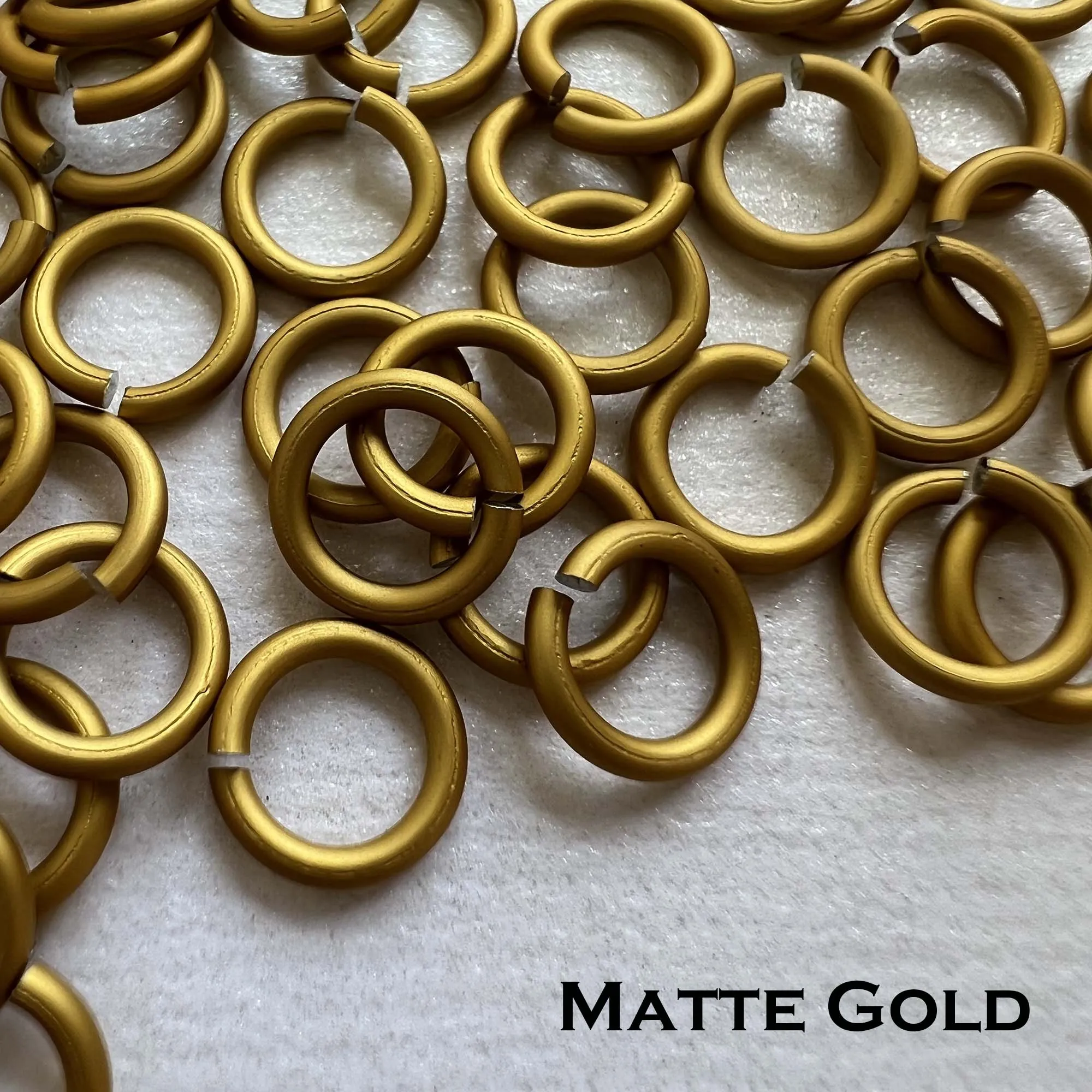18g 3/16" Jump Rings Matte (SWG) ID: 5mm - choose color & quantity