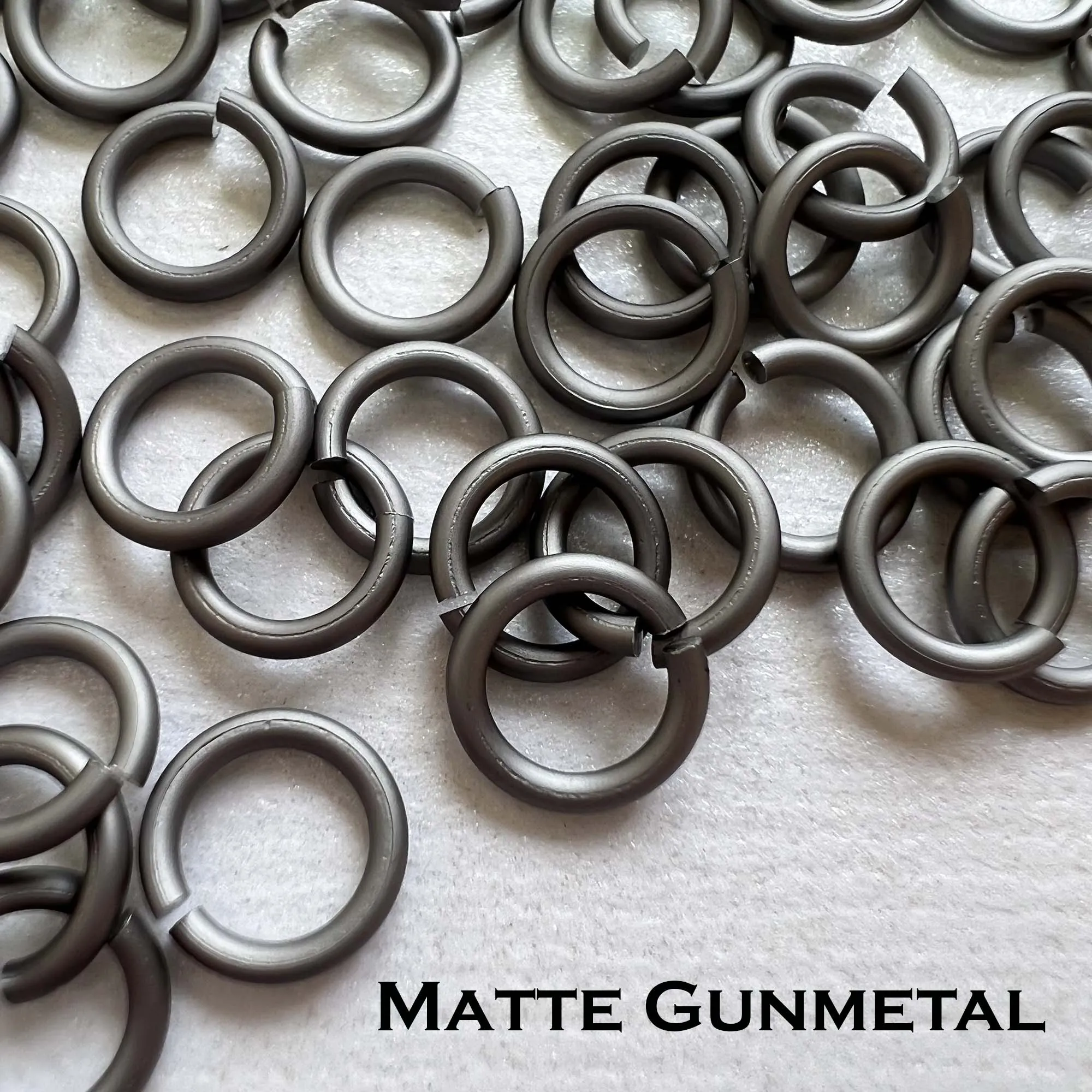 18g 3/16" Jump Rings Matte (SWG) ID: 5mm - choose color & quantity