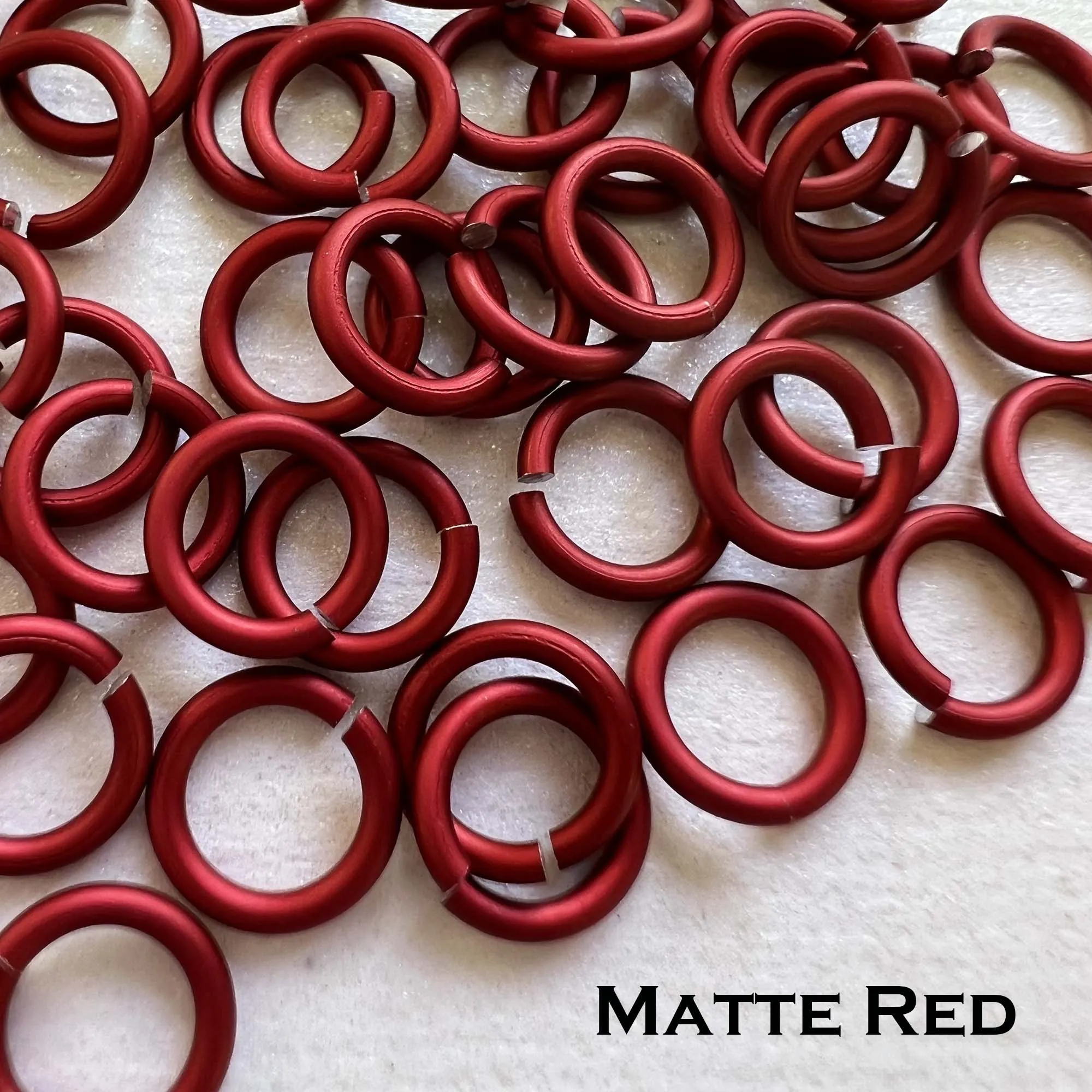 18g 3/16" Jump Rings Matte (SWG) ID: 5mm - choose color & quantity