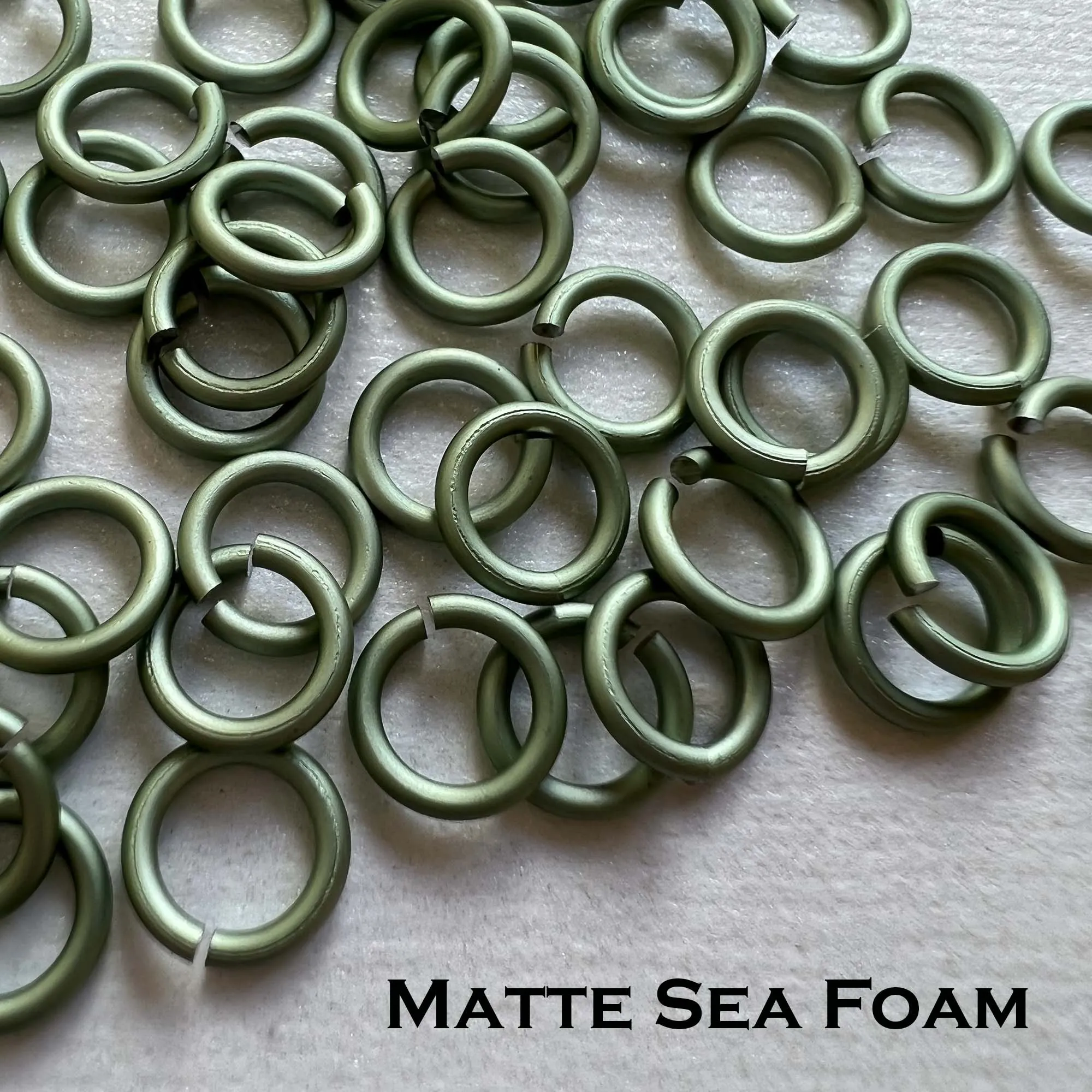 18g 3/16" Jump Rings Matte (SWG) ID: 5mm - choose color & quantity