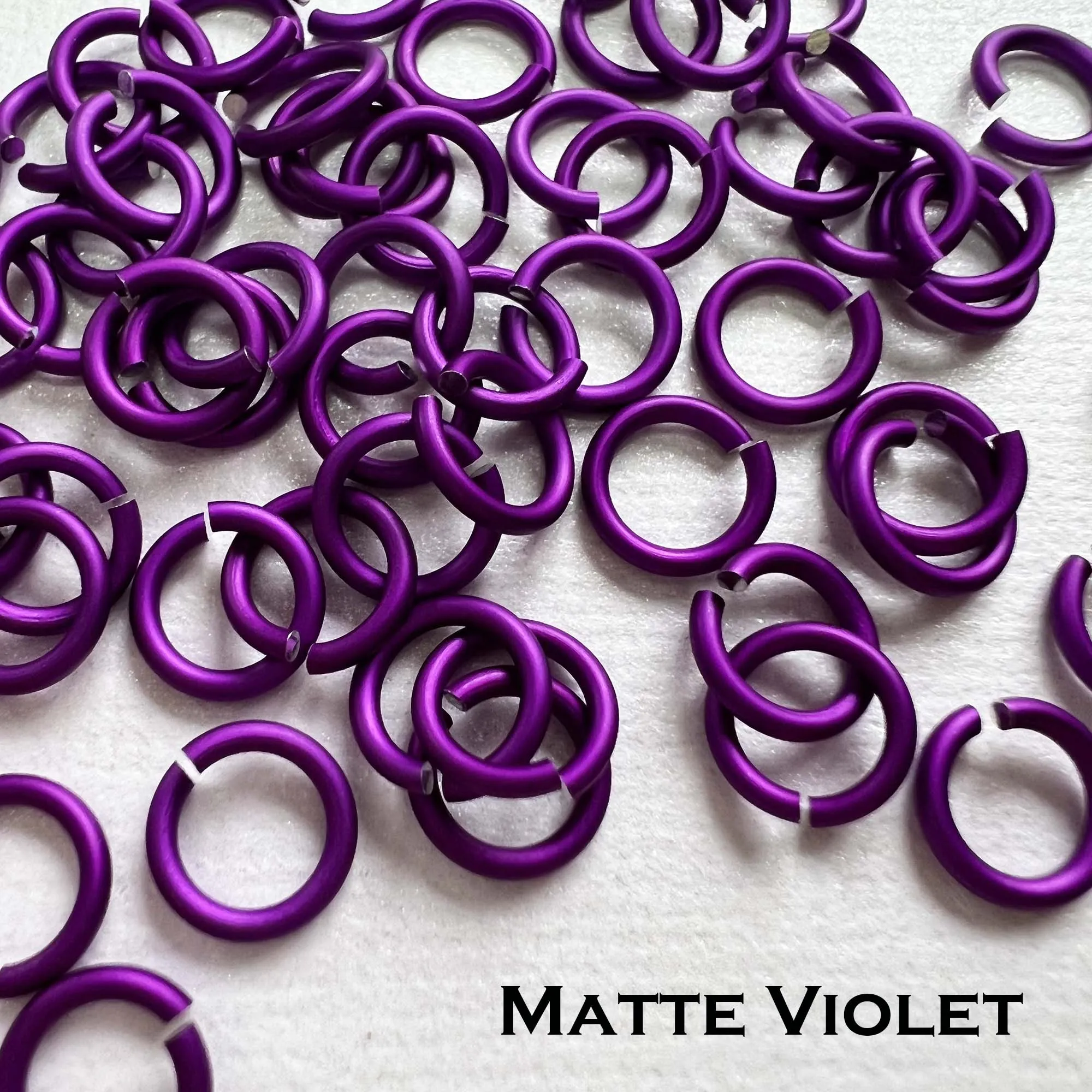 18g 3/16" Jump Rings Matte (SWG) ID: 5mm - choose color & quantity