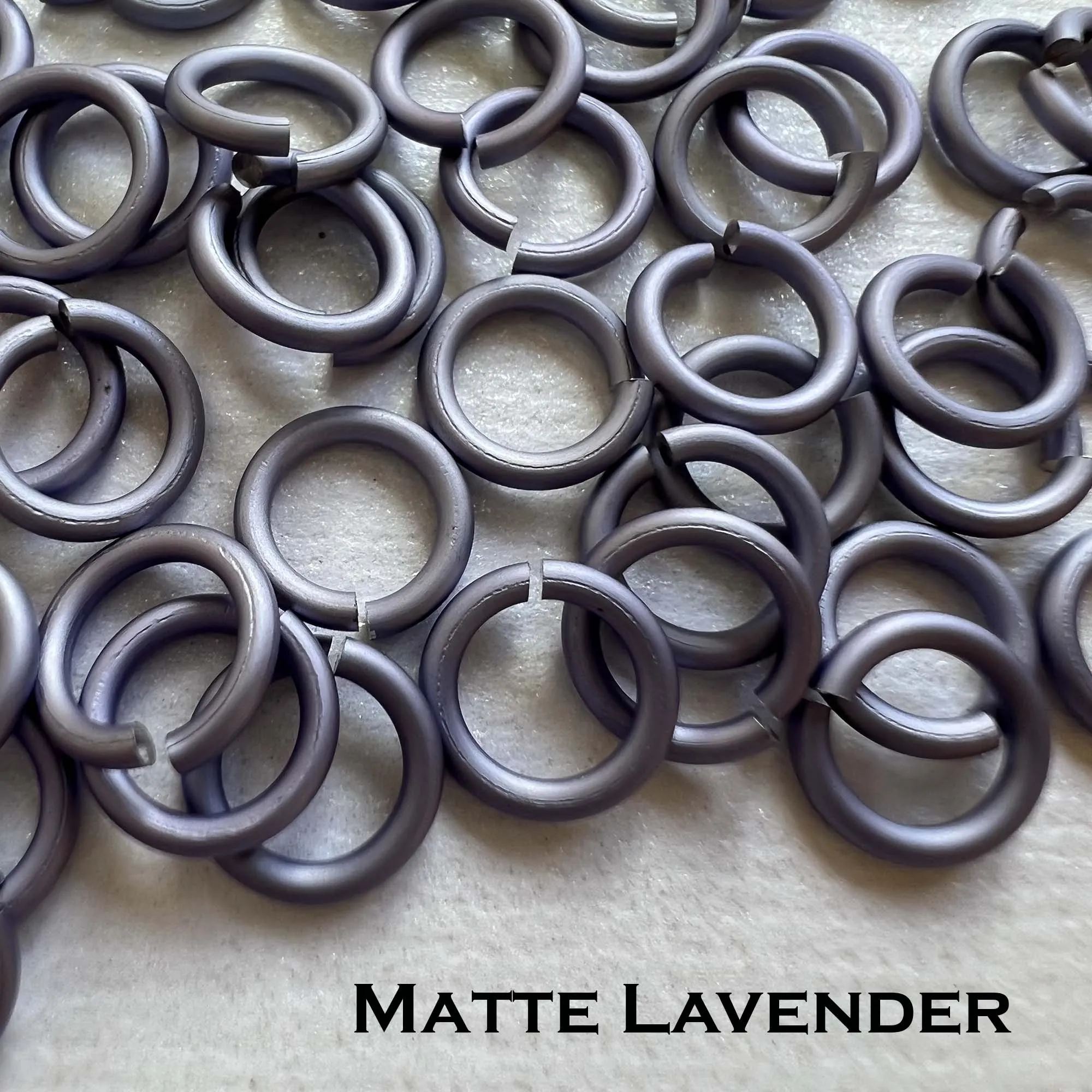18g 3/16" Jump Rings Matte (SWG) ID: 5mm - choose color & quantity