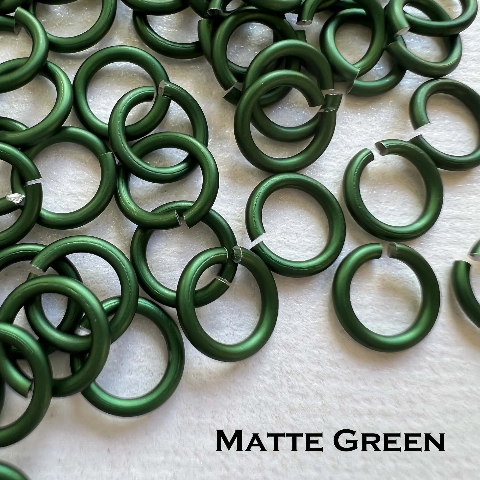18g 3/16" Jump Rings Matte (SWG) ID: 5mm - choose color & quantity