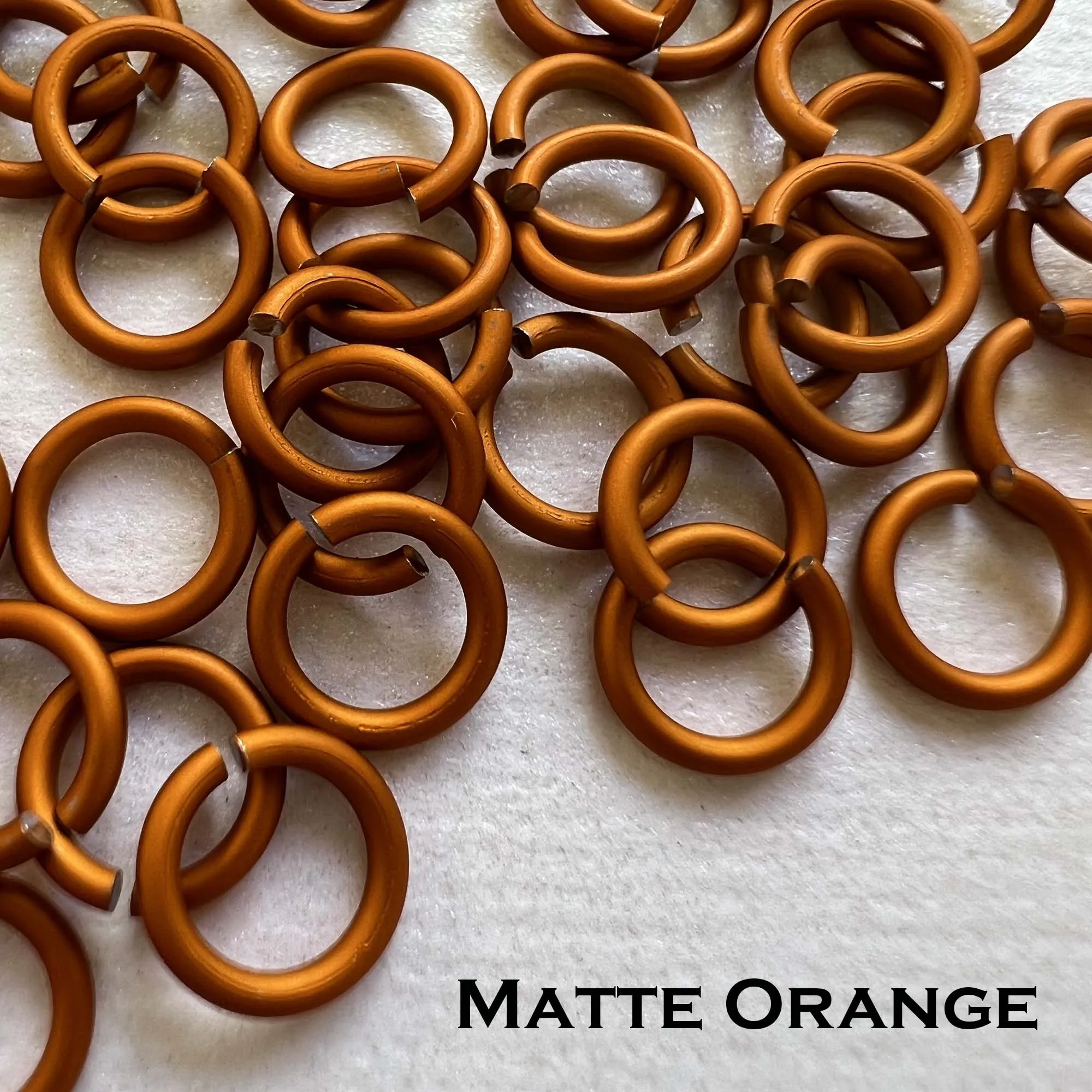 18g 3/16" Jump Rings Matte (SWG) ID: 5mm - choose color & quantity
