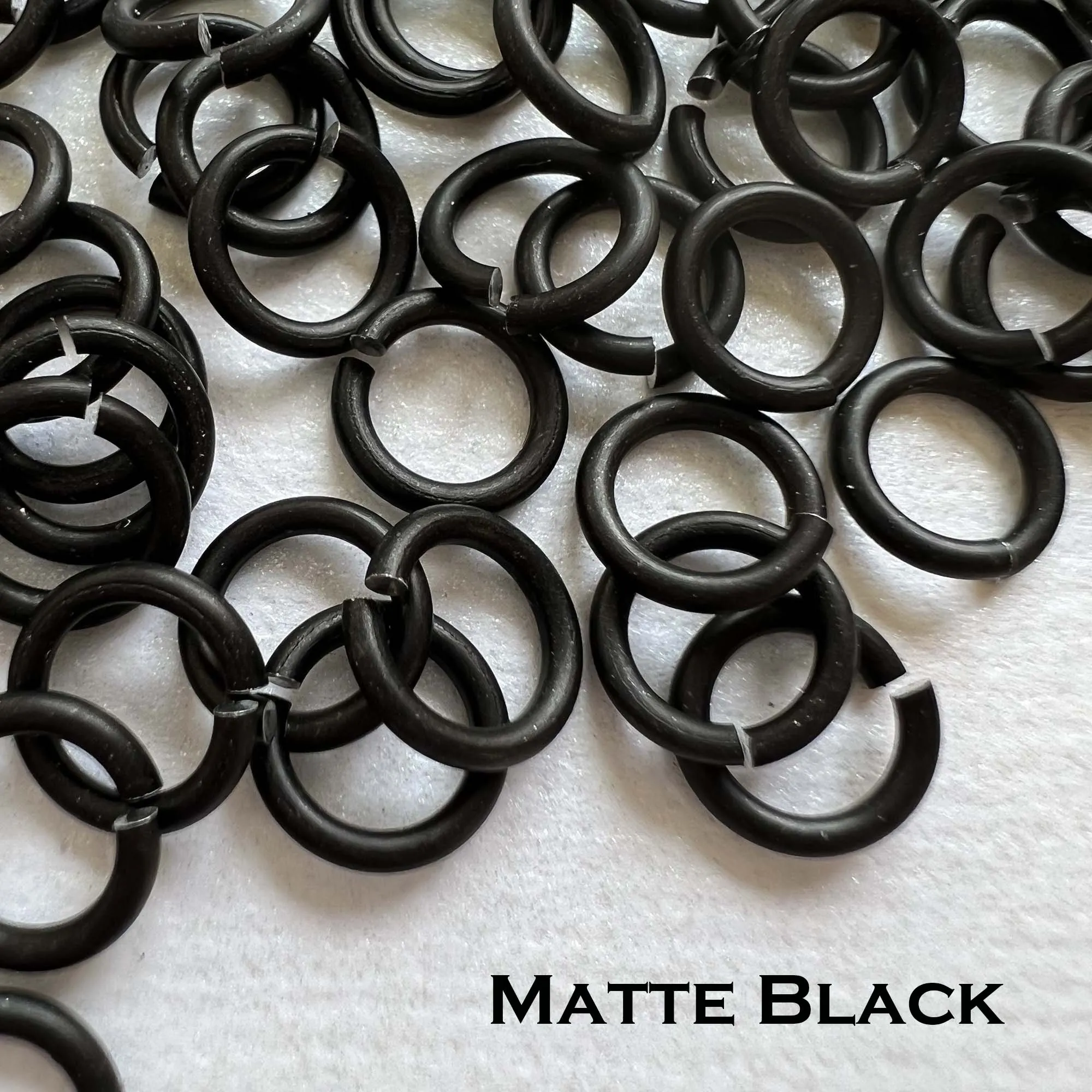 18g 3/16" Jump Rings Matte (SWG) ID: 5mm - choose color & quantity