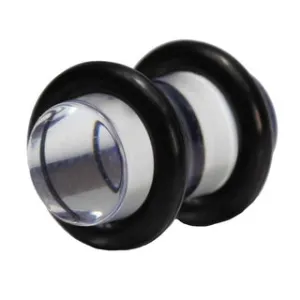 2 Gauge Clear UV Plug with O-Ring