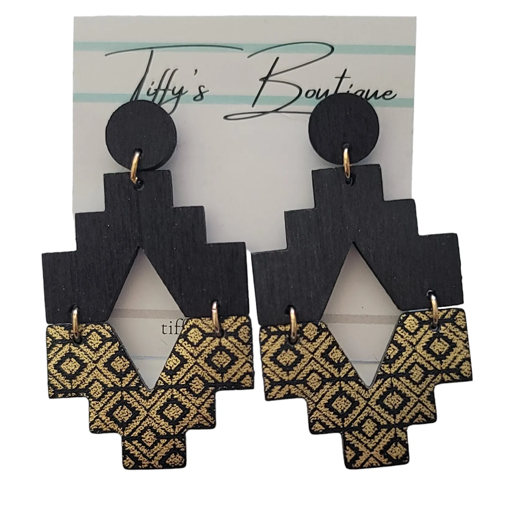 Aztec Design Earrings