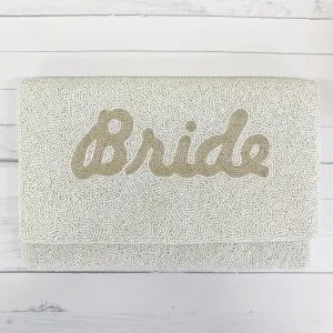 Bride Gold Letter Beaded Crossbody