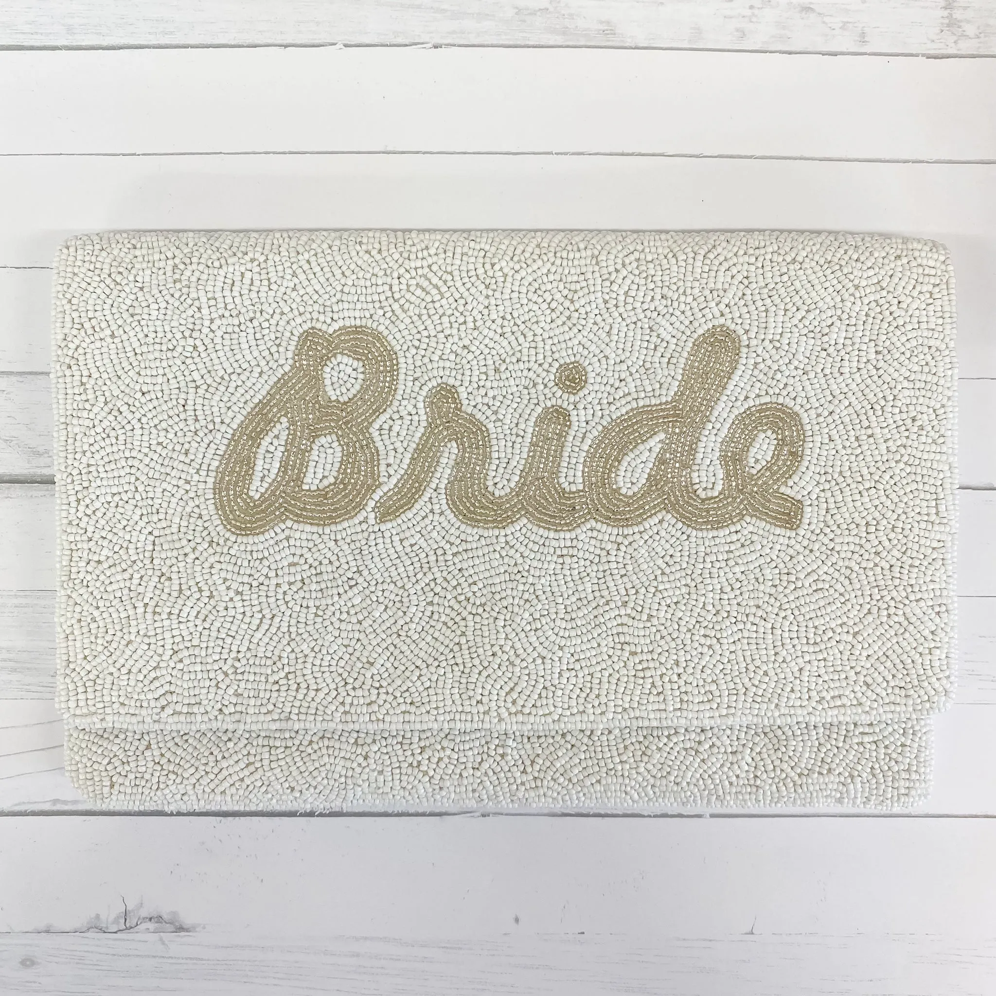 Bride Gold Letter Beaded Crossbody