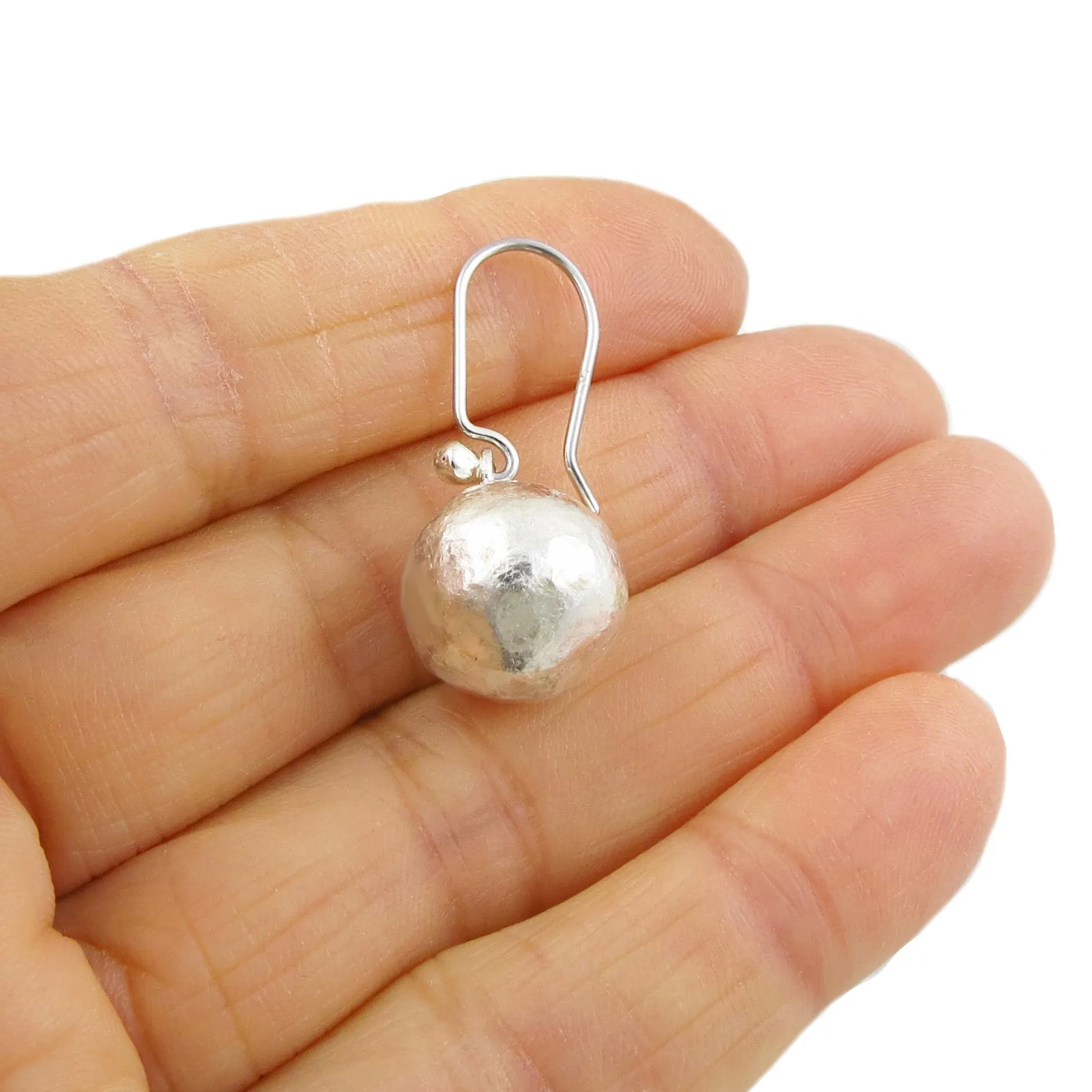 Brutalist Ball Bead Earrings