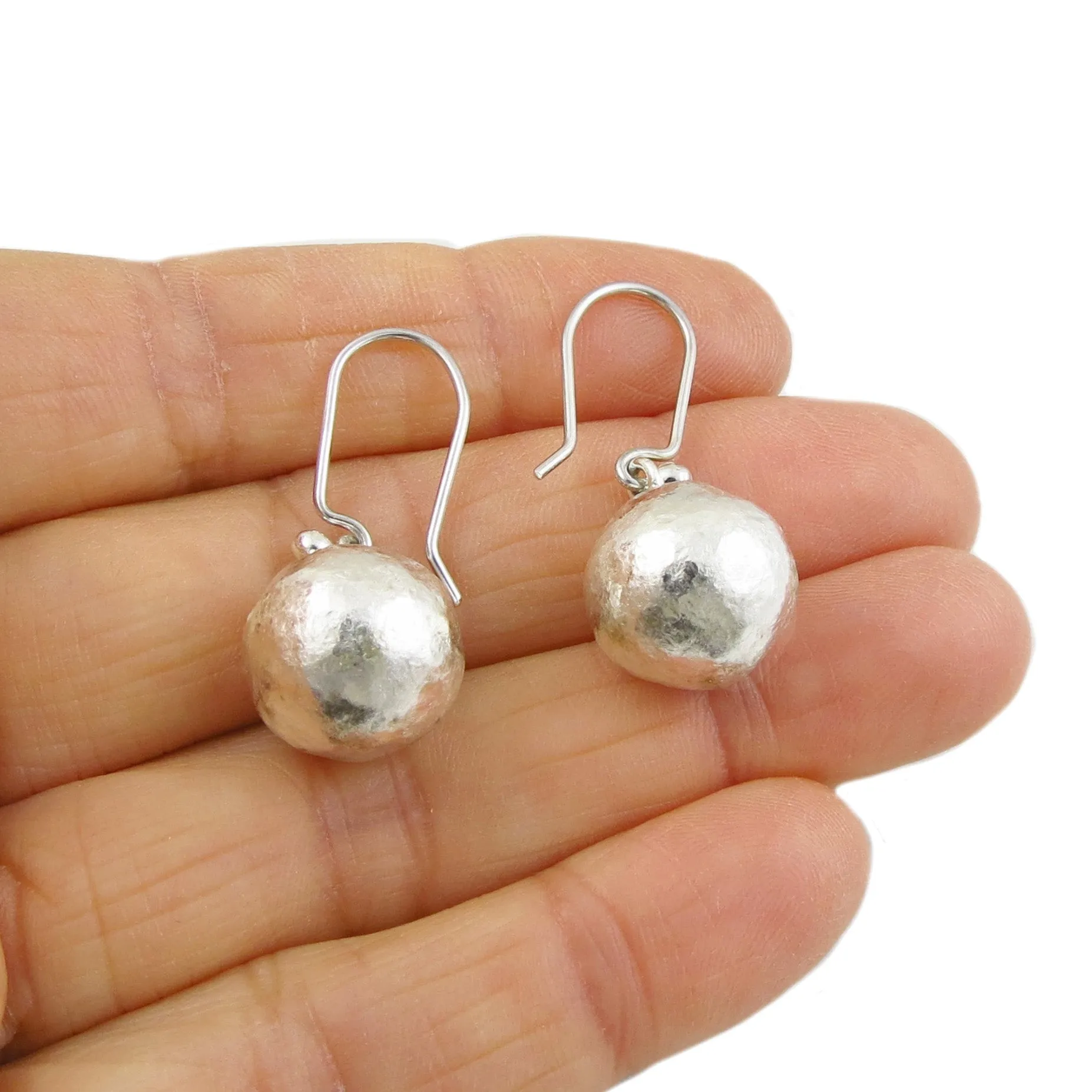Brutalist Ball Bead Earrings