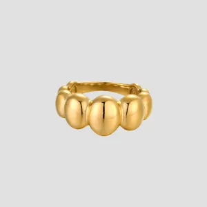 Bubble Band 18k Gold Ring