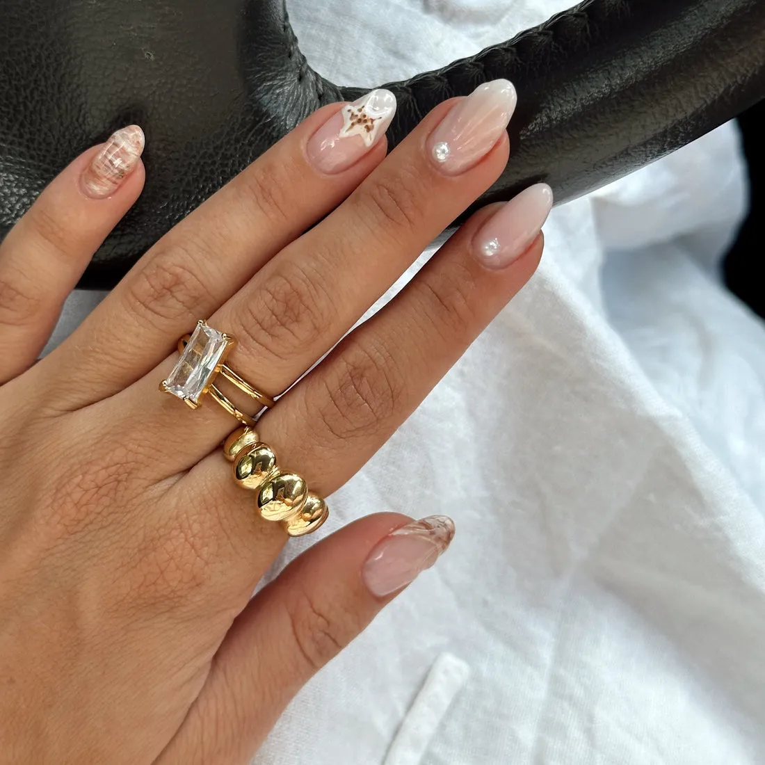 Bubble Band 18k Gold Ring