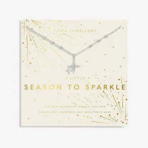 Christmas A Little Season To Sparkle Silver Plated Necklace 7710