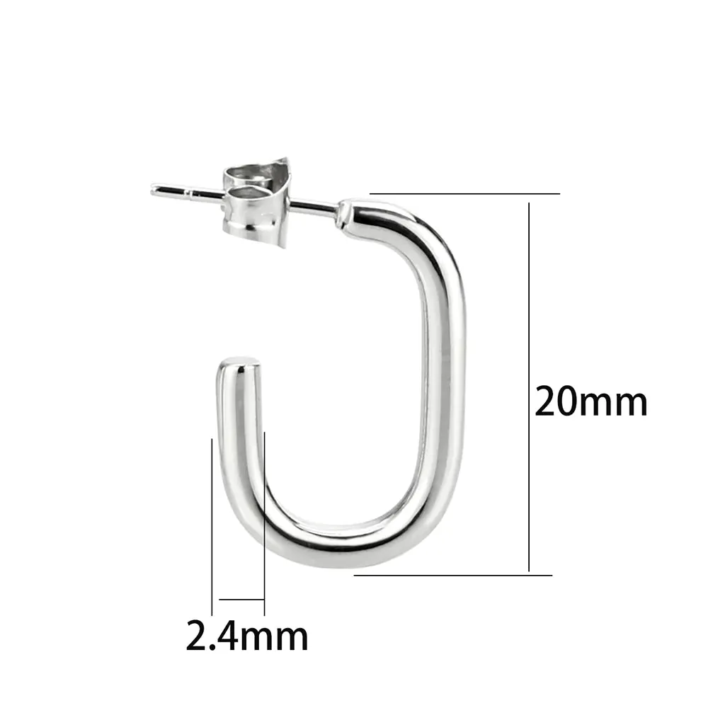 CJ3846 Wholesale Women's Minimalist Stainless Steel Earrings