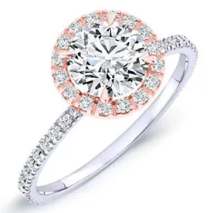 Columbine - GIA Natural Round Diamond Engagement Ring