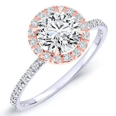 Columbine - GIA Natural Round Diamond Engagement Ring