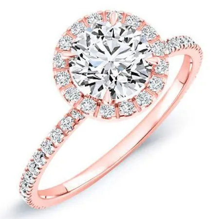 Columbine - GIA Natural Round Diamond Engagement Ring