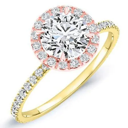 Columbine - GIA Natural Round Diamond Engagement Ring