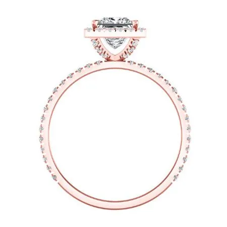 Columbine - Princess Moissanite Engagement Ring