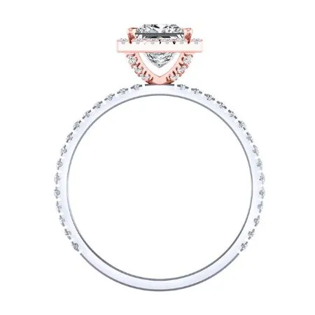Columbine - Princess Moissanite Engagement Ring