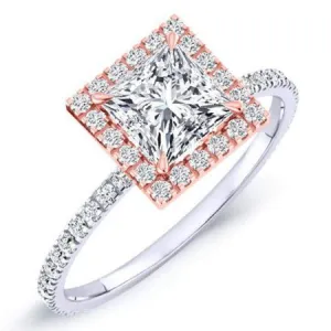 Columbine - Princess Moissanite Engagement Ring