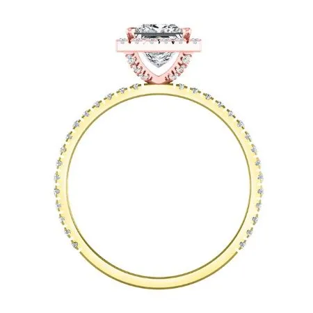 Columbine - Princess Moissanite Engagement Ring