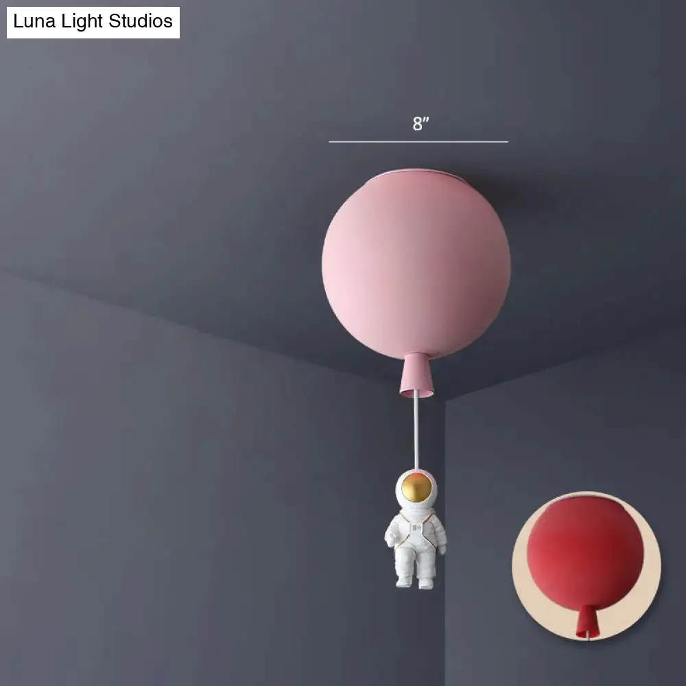 Emerson - Balloon & Astronaut Ceiling Lamp - Kids Acrylic Pendant Light