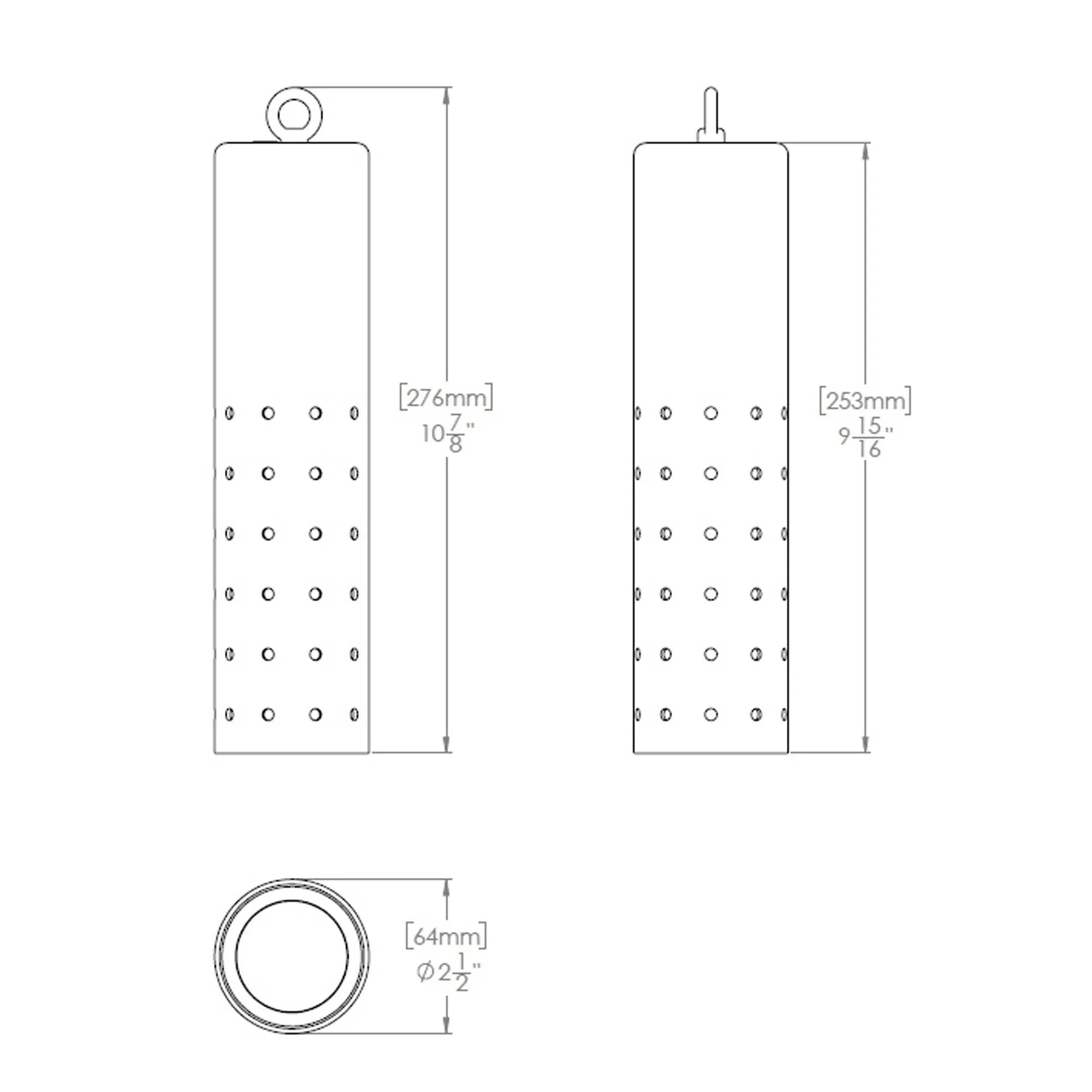 Estrella LED Indoor/Outdoor 12V Pendant with Slotted Cover
