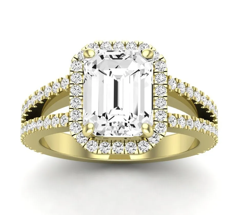 Freesia - Emerald Lab Diamond Engagement Ring (IGI Certified)