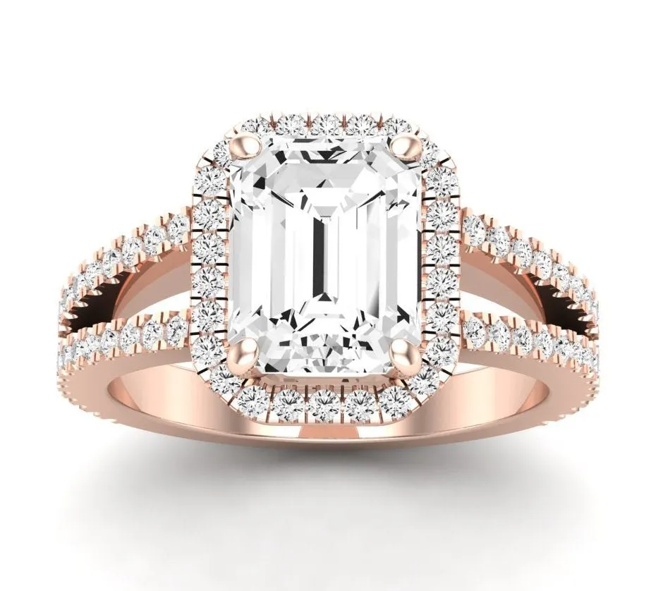 Freesia - Emerald Lab Diamond Engagement Ring (IGI Certified)