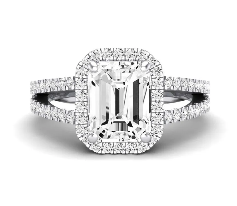 Freesia - Emerald Lab Diamond Engagement Ring (IGI Certified)