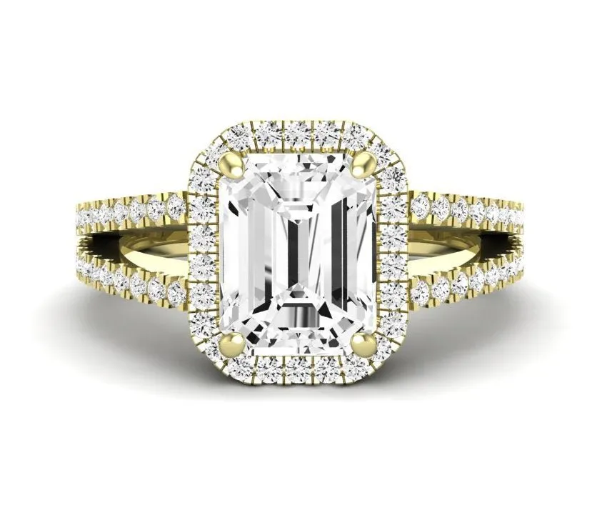 Freesia - Emerald Lab Diamond Engagement Ring (IGI Certified)