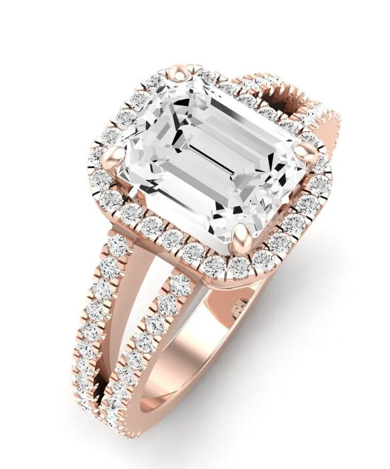 Freesia - Emerald Lab Diamond Engagement Ring (IGI Certified)