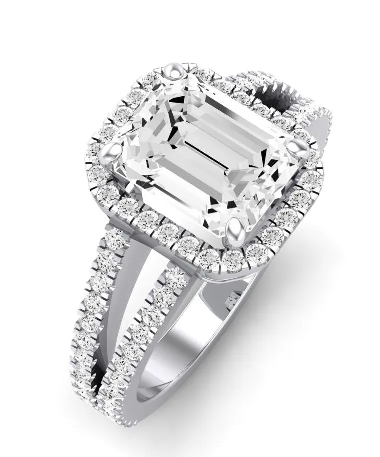 Freesia - Emerald Lab Diamond Engagement Ring (IGI Certified)