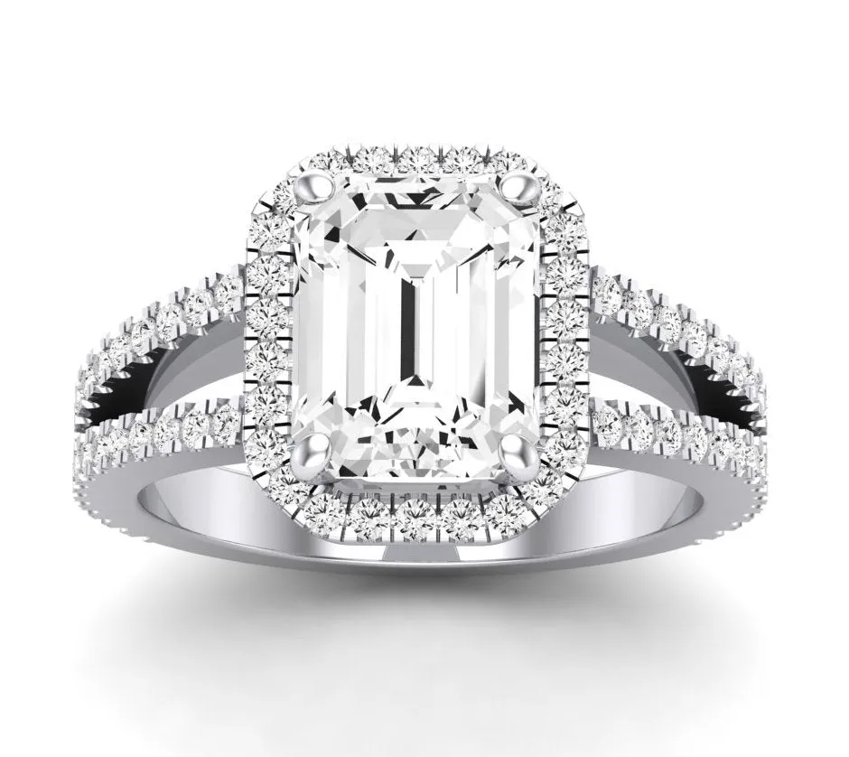 Freesia - Emerald Lab Diamond Engagement Ring (IGI Certified)