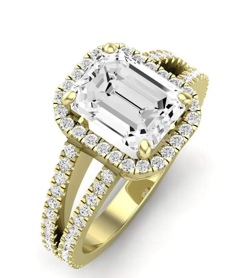 Freesia - Emerald Lab Diamond Engagement Ring (IGI Certified)