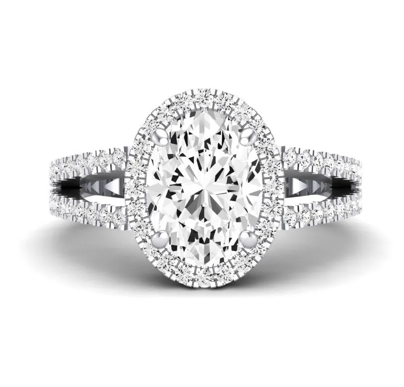 Freesia - GIA Natural Oval Diamond Engagement Ring