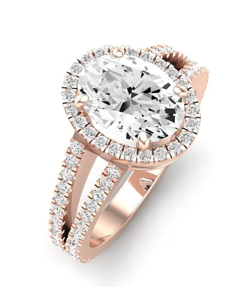 Freesia - GIA Natural Oval Diamond Engagement Ring