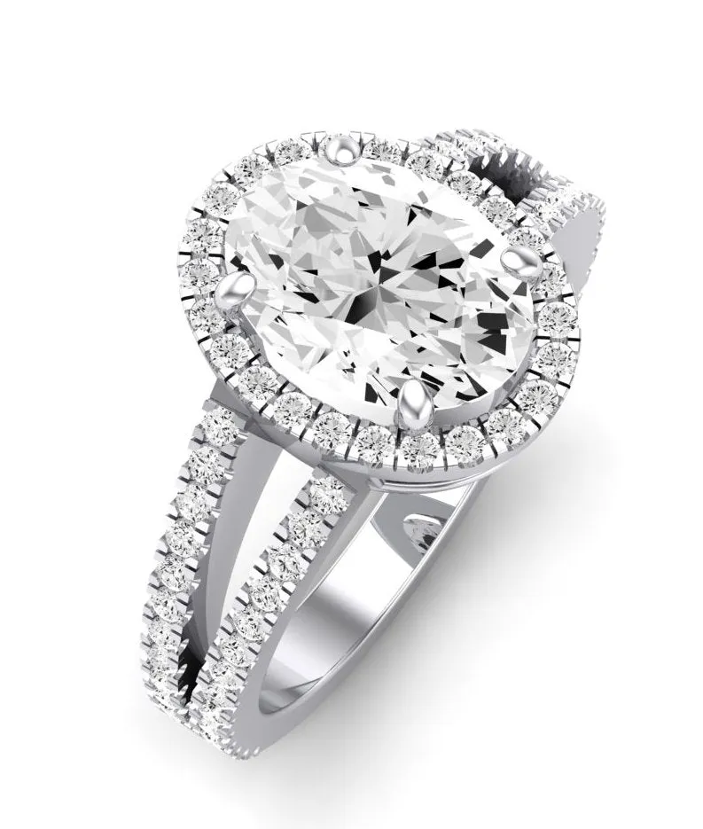 Freesia - GIA Natural Oval Diamond Engagement Ring