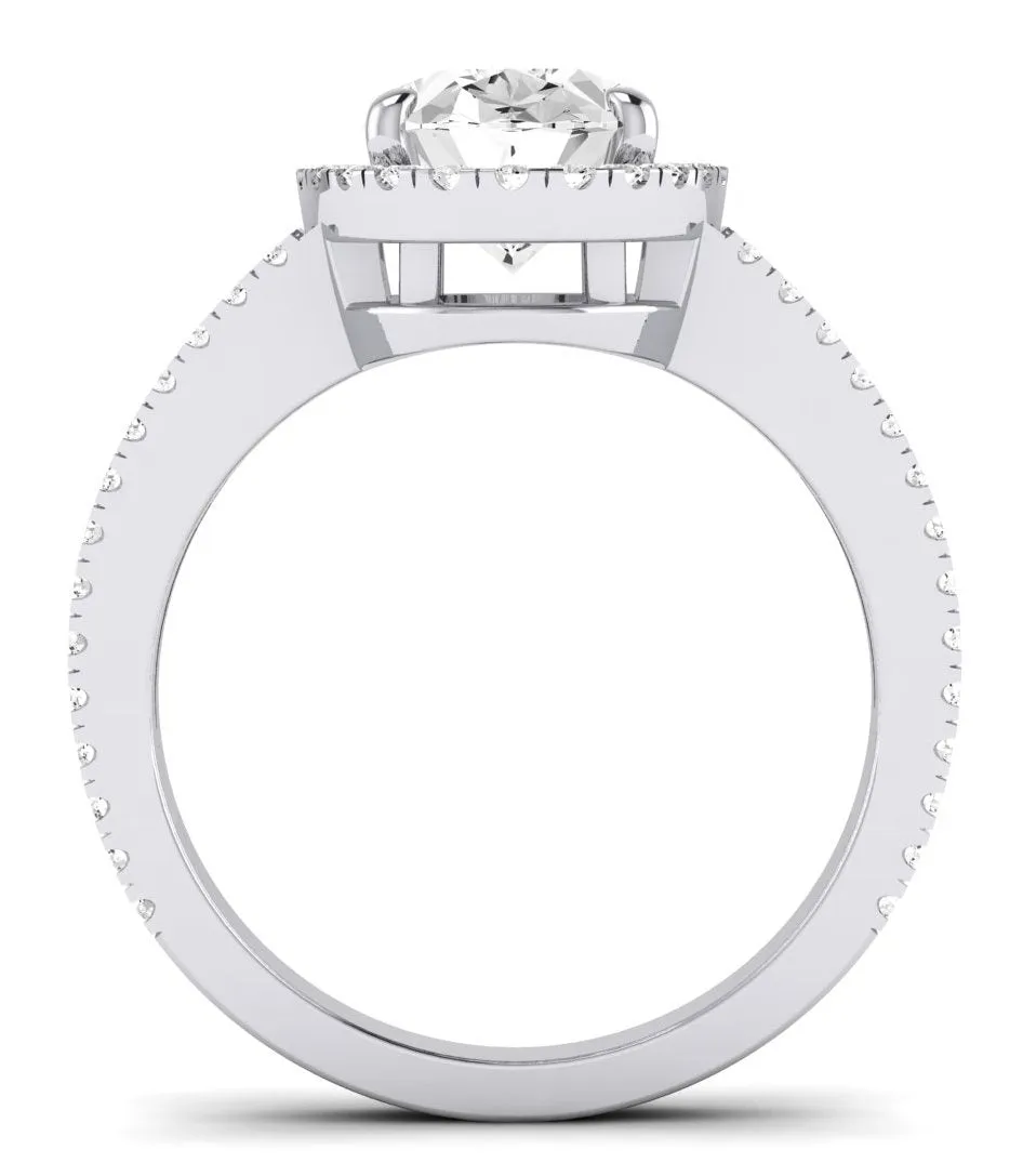 Freesia - GIA Natural Oval Diamond Engagement Ring