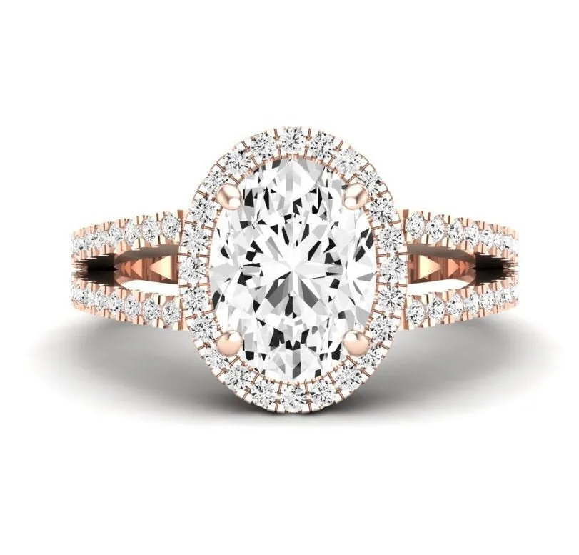 Freesia - Oval Lab Diamond Engagement Ring (IGI Certified)
