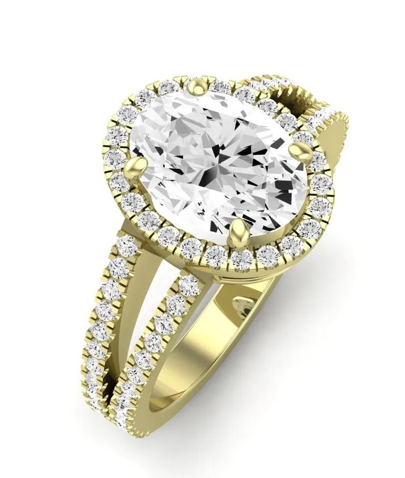 Freesia - Oval Lab Diamond Engagement Ring (IGI Certified)