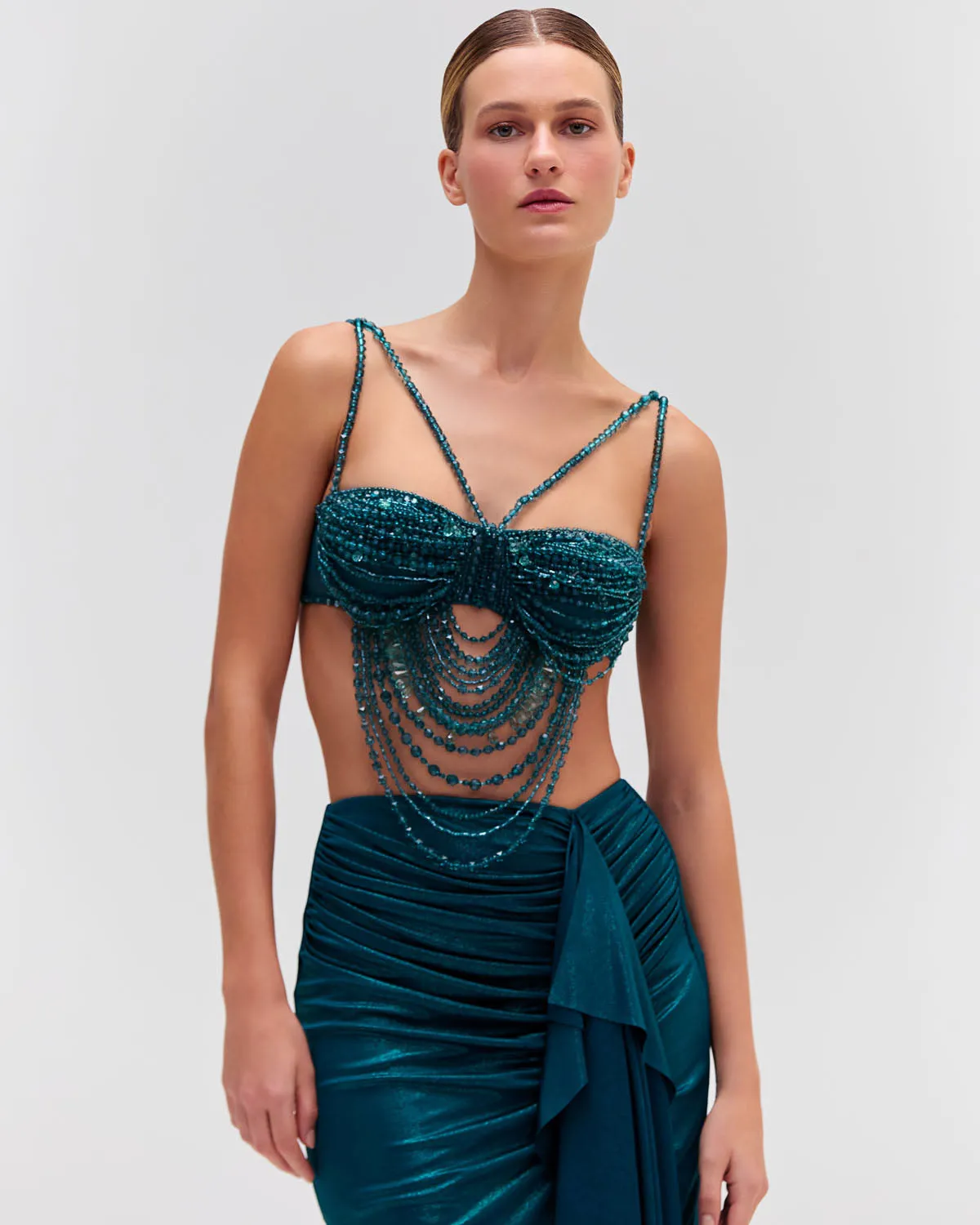 Hand-Beaded Bralette