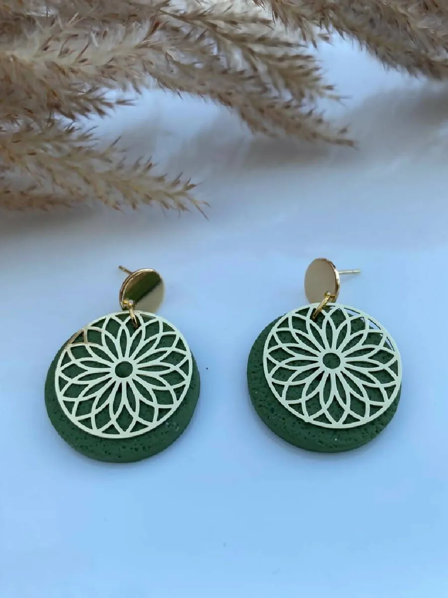 Handmade By Mona Handmade Polymer Clay Earrings 3.5cm
